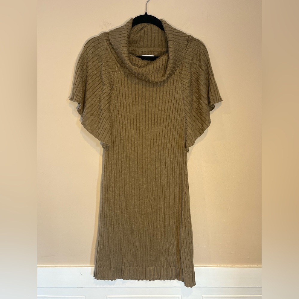 Calvin Klein Tan Cowl Neck Sweater
